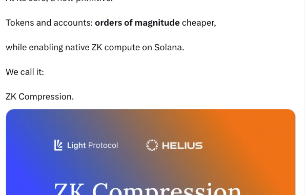 Solana推出ZK Compression，以太坊社区「破防」了？