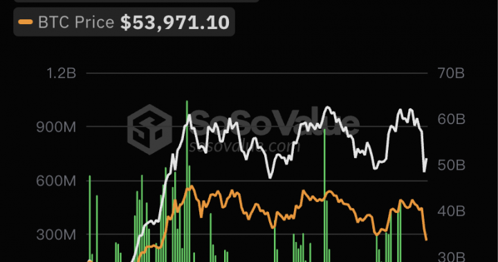 比特币现货ETF总资产净值为514.66亿美元，累计净流入171.9亿美元